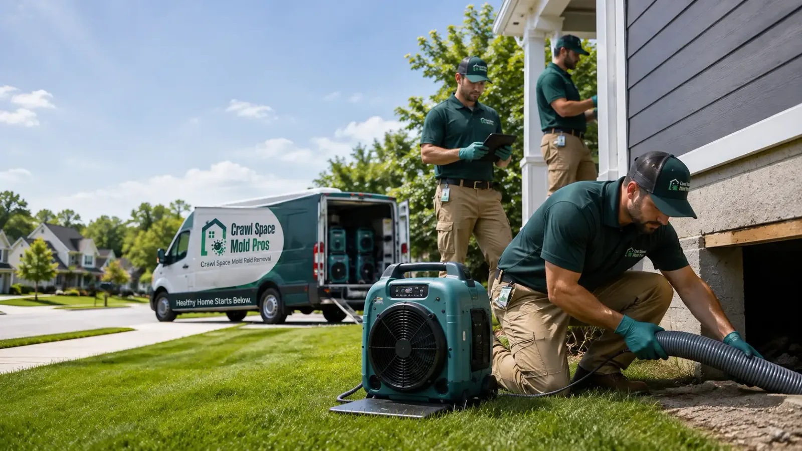 Crawl Space Mold Removal in Reno, OH